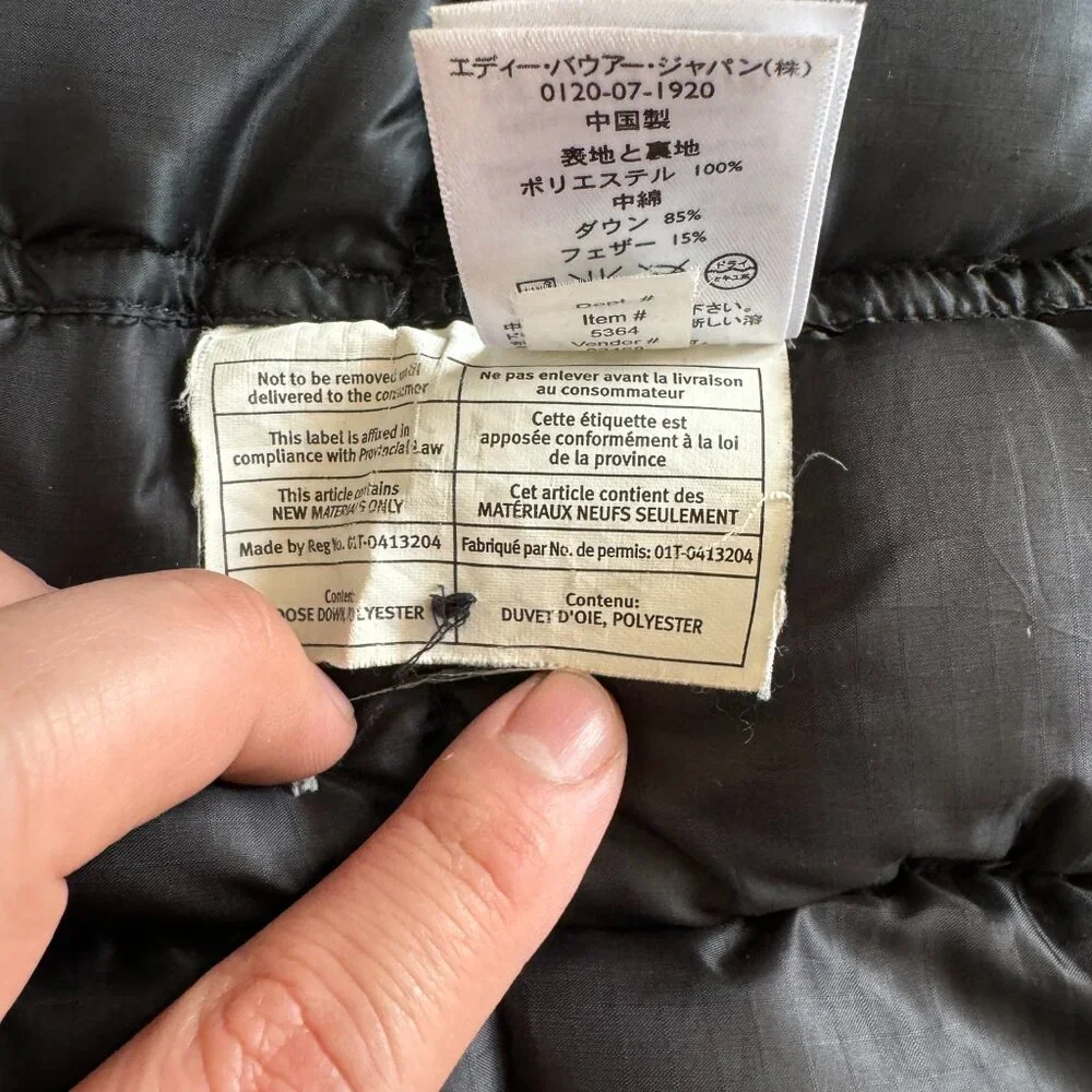 Vintage Eddie Bauer - Kara‎ Koram - Goose Down Parka Jacket - Black - Small